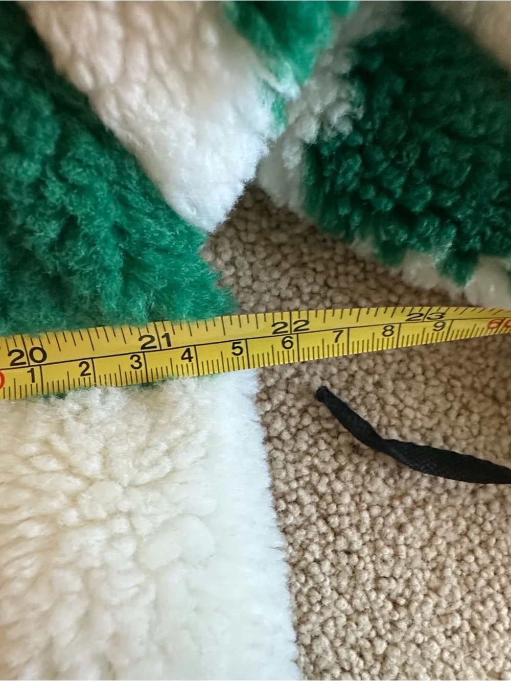Disney green white checked fleece Donald Duck jacket